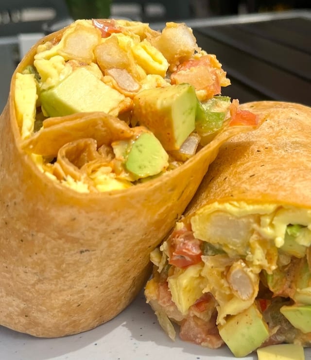 Baja Breakfast Burrito.